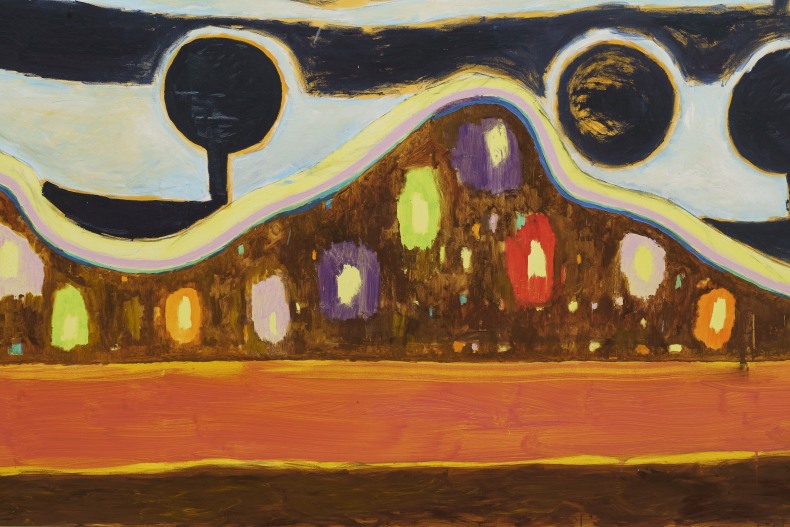 Bruno Dunley Cidade 2022 tinta óleo sobre tela 240 x 300,5 x 3,5 cm