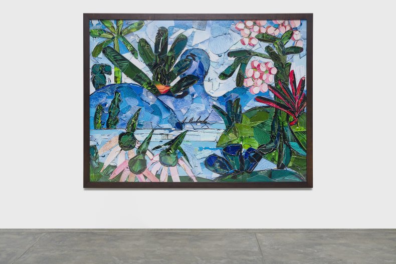 Vik Muniz O lago, a partir de Tarsila do Amaral 2023 impressão jato de tinta em papel archival ed PA 3/4 (edição de 6 + 4 PA) 160 x 213,4 cm