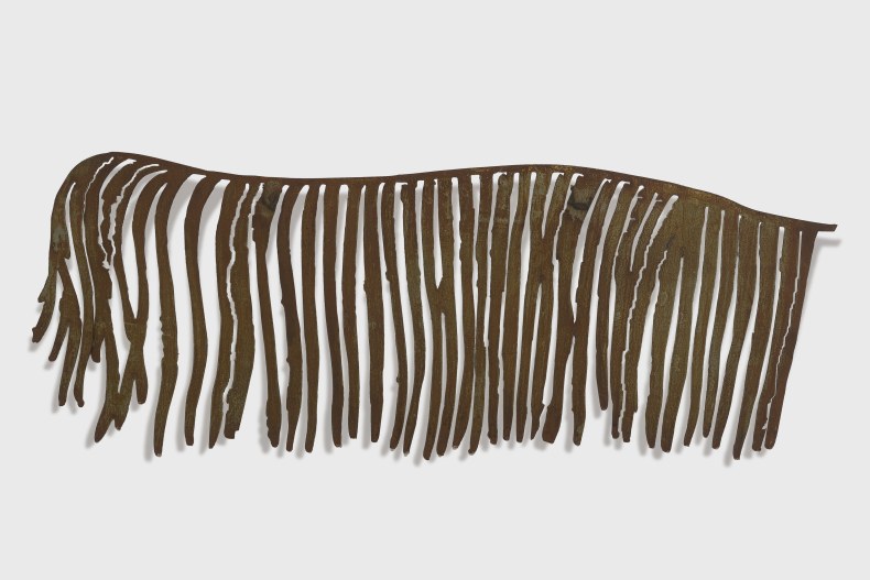 Alberto Pitta Mariwô 2025 aço corten 40 x 96,5 x 3,5 cm