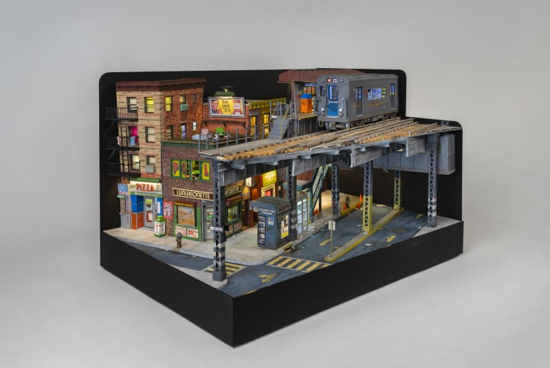 Alan Wolfson Brooklyn Elevated, 2017-2019 Mixed media, 21 (H) x 32 1/2 (W) x 24 (D) inches