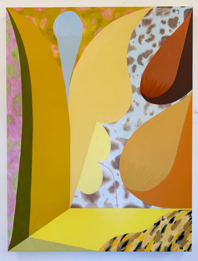 Kelly Worman Flicker of light II, 2025 Oil, acrylic, and ink on canvas, 50 x 38 in. (127 x 96.5...