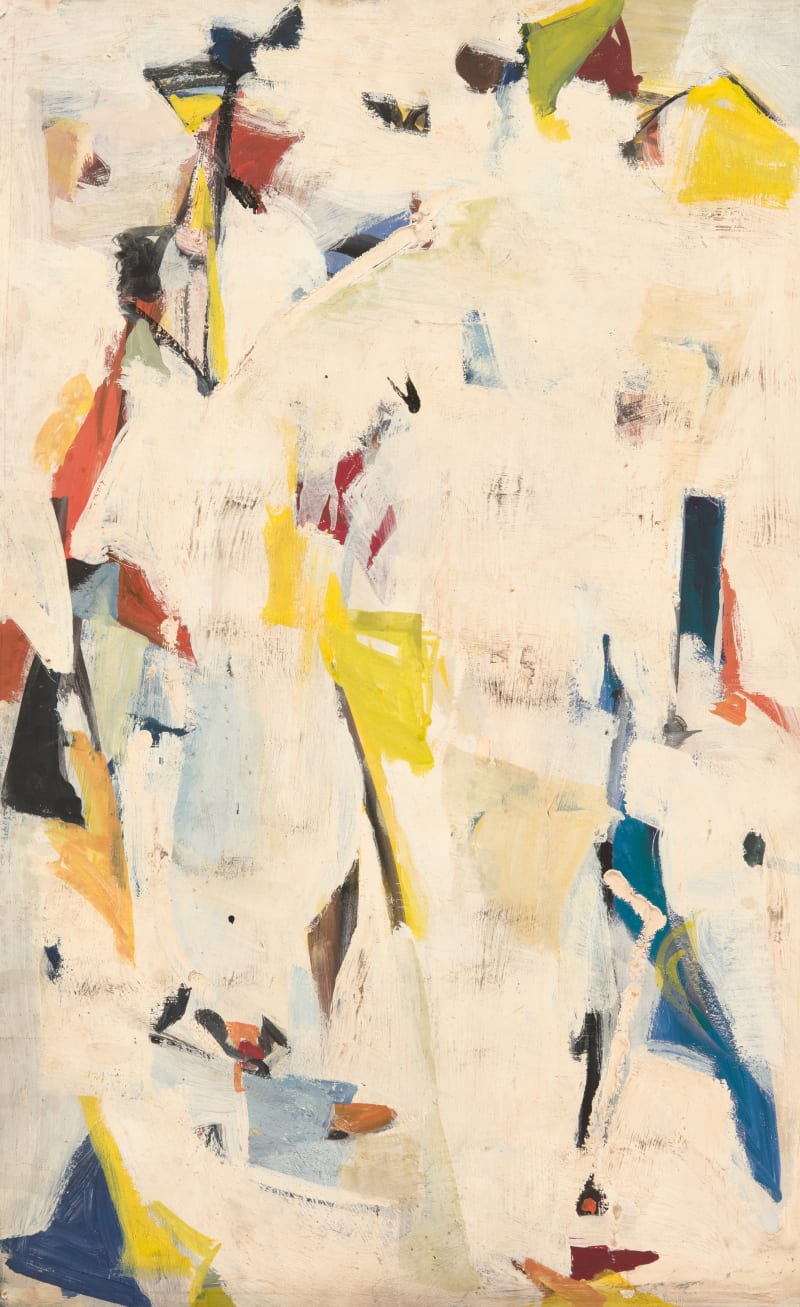 Albert Kotin Untitled, circa 1948 Oil on paper mounted on canvas, 22 x 14 in (55.9 x 35.6 cm)