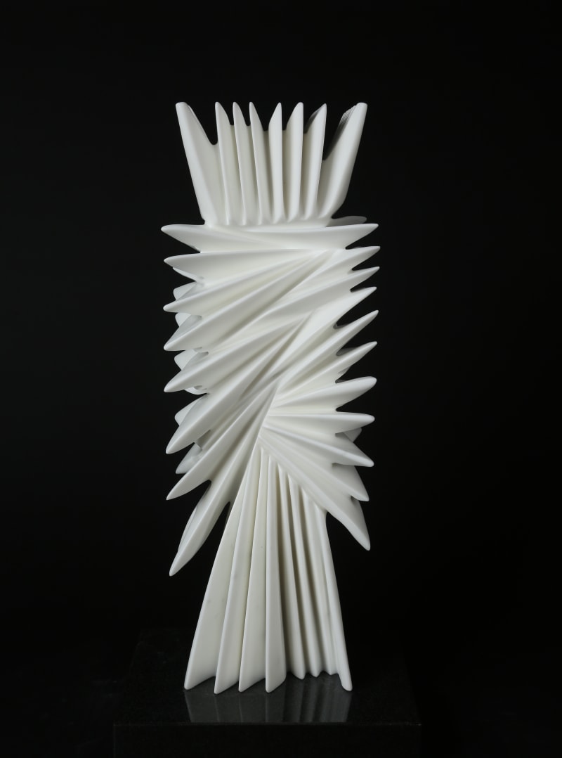 Pablo Atchugarry Untitled, 2025 White Carrara marble, 24 3/8 x 8 1/8 x 5 1/2 in. (62 x 20.5 x...