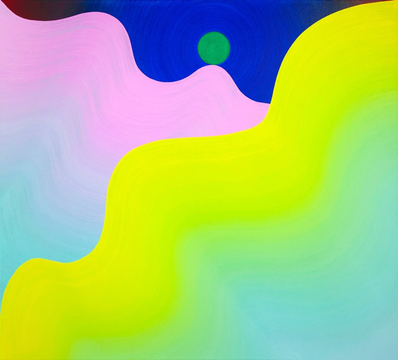 Osamu Kobayashi, Green Moon, 2022