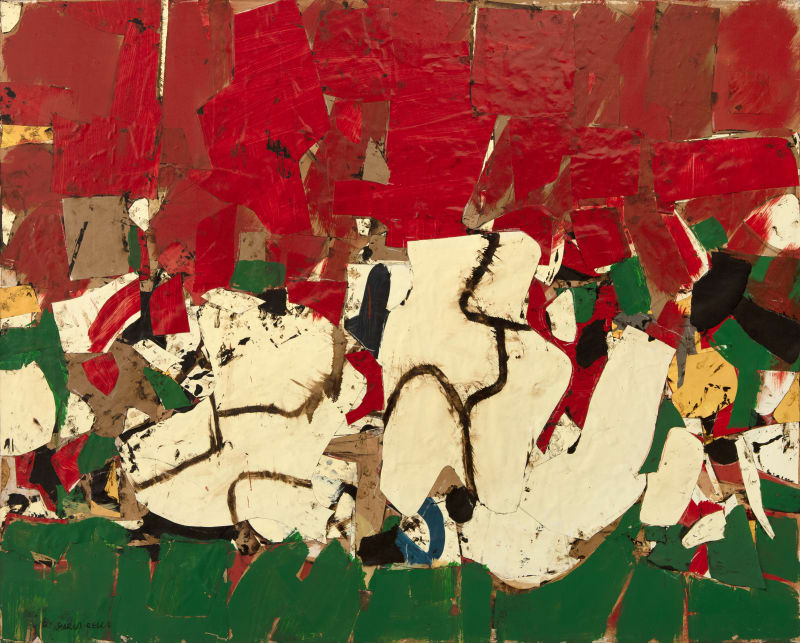Conrad Marca-Relli Passion J-L-I-18-59/89, 1959–89 Oil and canvas collage on canvas, 57 5/8 x 72 in. (146.4 x 182.9 cm)