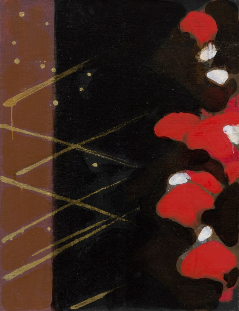 Teruko Yokoi Untitled, 1970/2007 Oil, acrylic, and metallic paint on canvas, 25 5/8 x 19 1/4 in. (65.1 x 48.9...