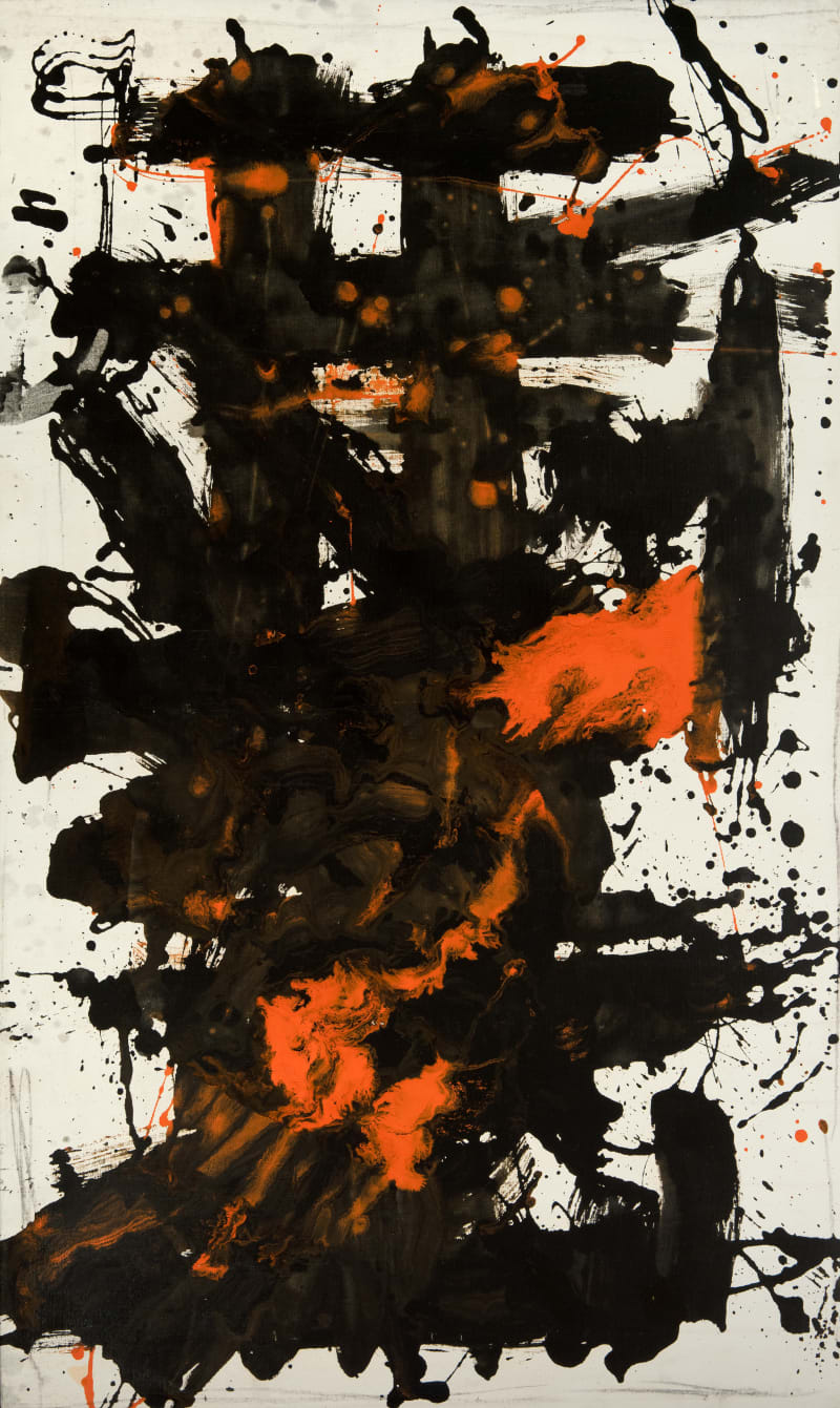 Michael (Corinne) West Untitled, circa 1978 Oil, aluminium paint, and charcoal on canvas, 49 3/8 x 29 3/8 in. (125.4...