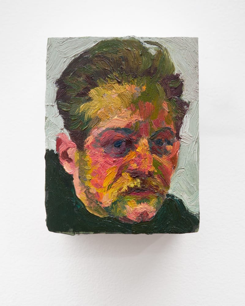 Samuel Guy Head (December 2025), 2025 Oil on panel, 4 3/4 x 3 3/4 x 1 3/4 in. (12.1 x...