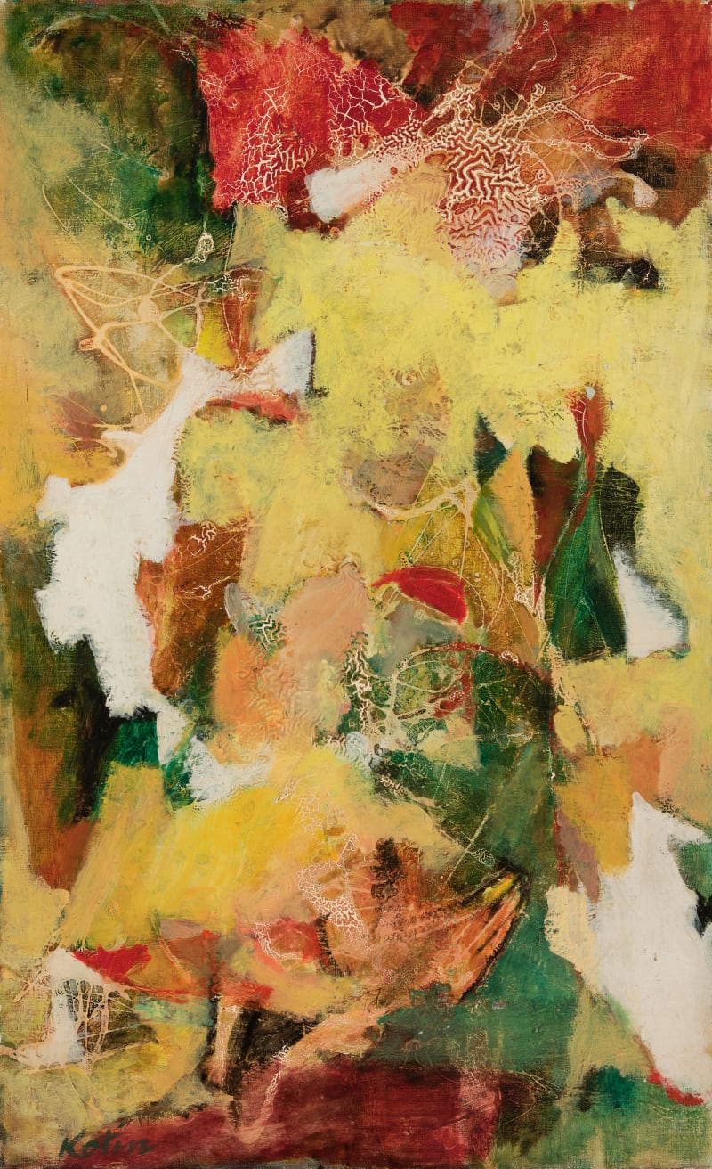 Albert Kotin Chinese Holiday, circa 1949 Oil and enamel on canvas, 36 x 22 in. (91.4 x 55.9 cm)