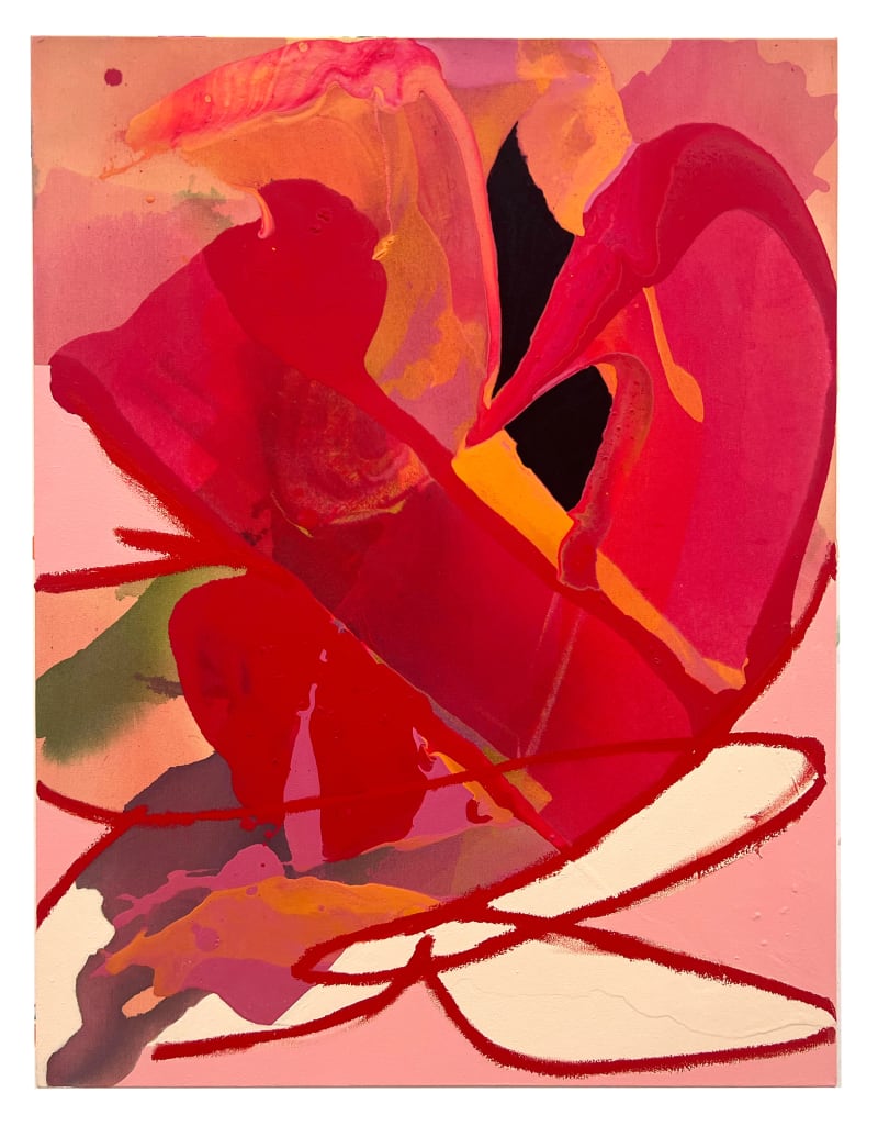 Kathryn MacNaughton Heartwarming, 2024 Oil pastel and acrylic on canvas, 30 x 24 in. (76.2 x 61 cm)