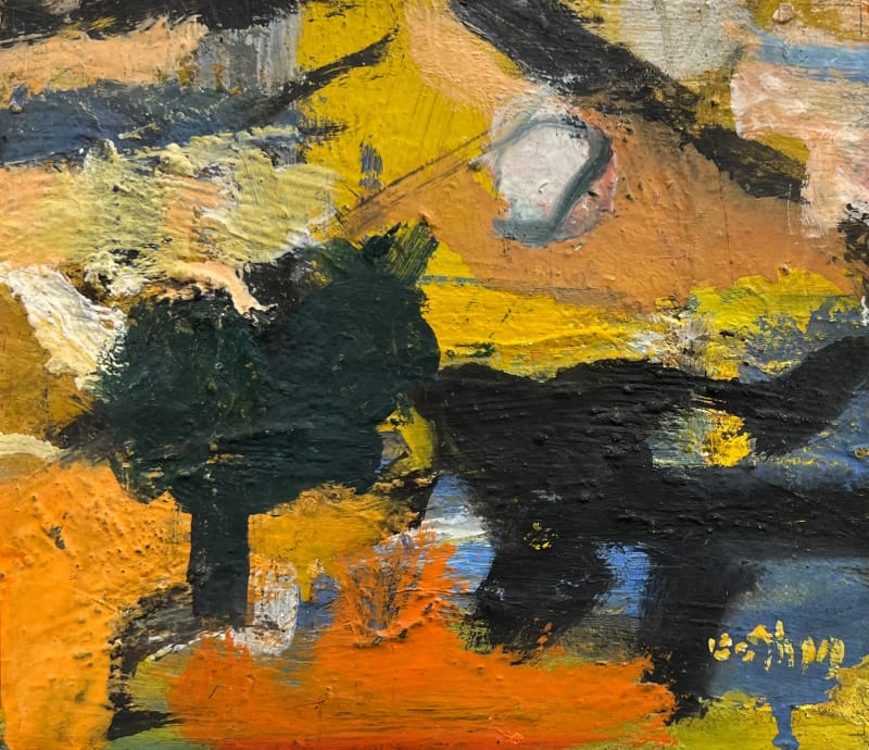 Henry Botkin Red Earth, 1956 Oil on Masonite, 6 1/4 x 7 1/4 in. (15.9 x 18.4 cm)