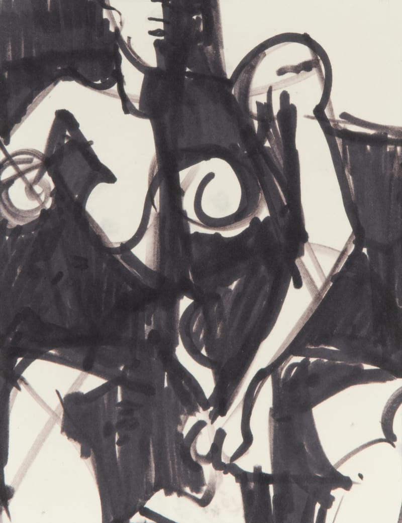 Albert Kotin, Seated Nude (double-sided), 1948