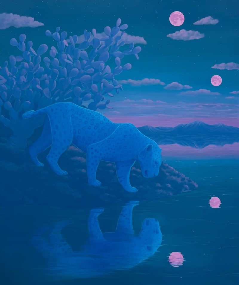 Anna Ortiz En Doble, 2025 Oil on canvas, 38 x 32 in. (96.5 x 81.3 cm)