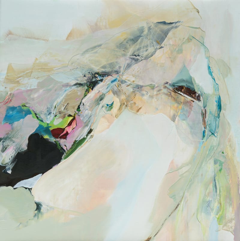 Hollis Heichemer long wide slope, 2024 Oil on linen, 12 x 12 in. (30.5 x 30.5 cm)