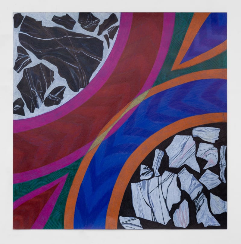 Nora Maité Nieves The Universe, 2022 Colored pencil on paper, 24 x 24 in. (61 x 61 cm)