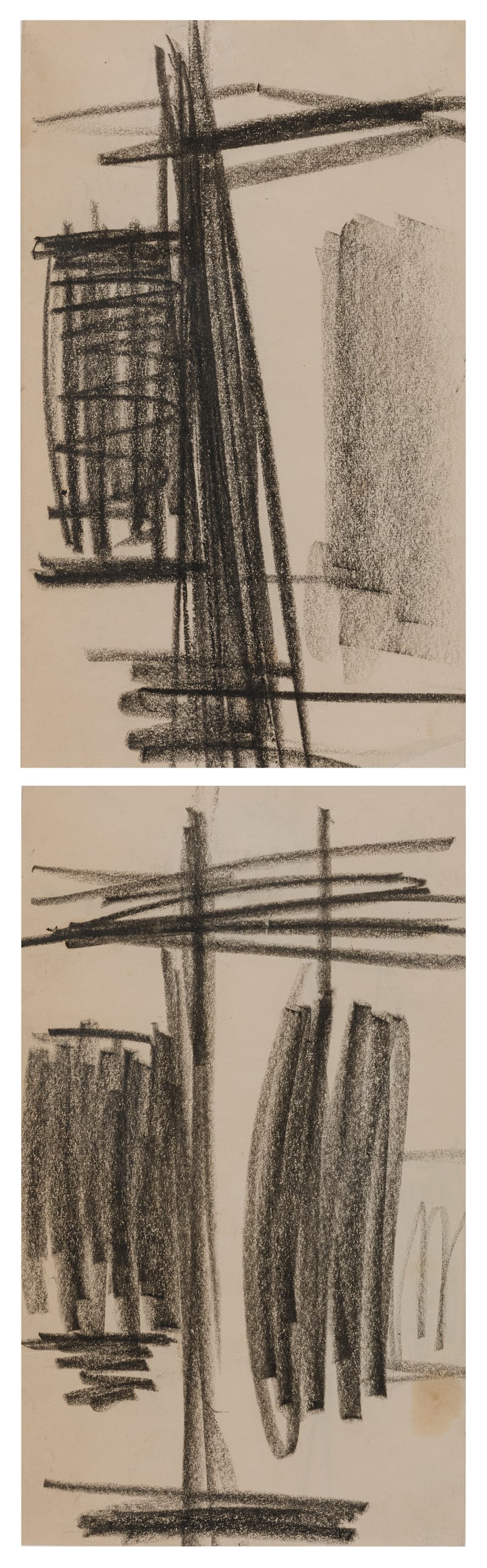 Michael (Corinne) West Night Sketches, 1966 Mixed media on paper, 8 x 5 in. (20.3 x 12.7 cm) (each)