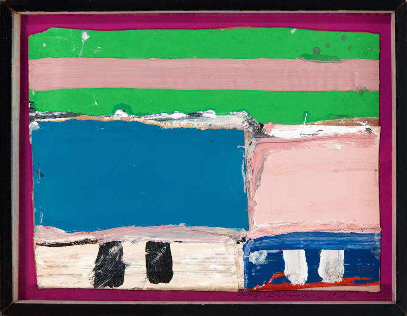 Alfred Leslie Untitled, 1960 Mixed media and collage on board in artist's frame, 7 7/8 x 10 1/2 in. (20...