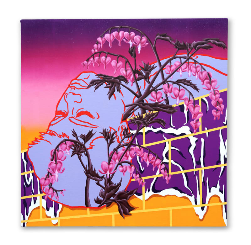 Paul Anagnostopoulos I Was A Heavy Heart To Carry, 2019 Acrylic and oil on canvas, 22 x 22 in. (55.9...