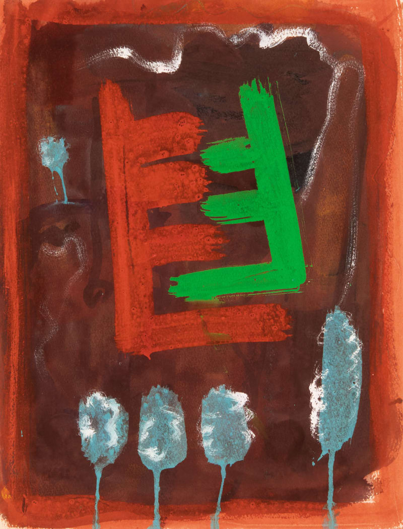 Betty Parsons Untitled, circa 1950s Gouache on paper, 11 3/4 x 9 in. (29.8 x 22.9 cm)