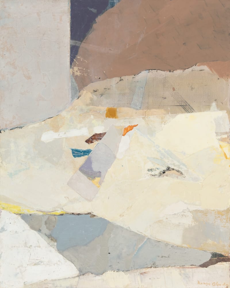 Kenzo Okada Untitled, circa 1970 Oil and collage on canvas, 39 1/2 x 31 1/2 in. (100.3 x 80 cm)