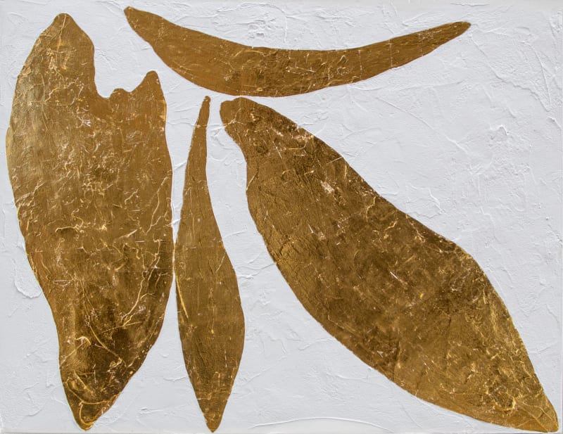 Anna Pietrzak Tendu, 2022 24K gold leaf and acrylic on canvas, 48 x 60 in 121.9 x 152.4 cm