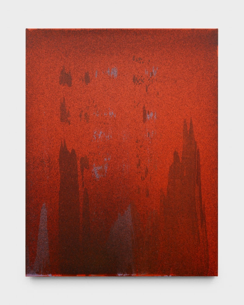 John Knuth Hot Garden, 2025 Acrylic/flyspeck on canvas, 54 x 42 in. (137.2 x 106.7 cm)