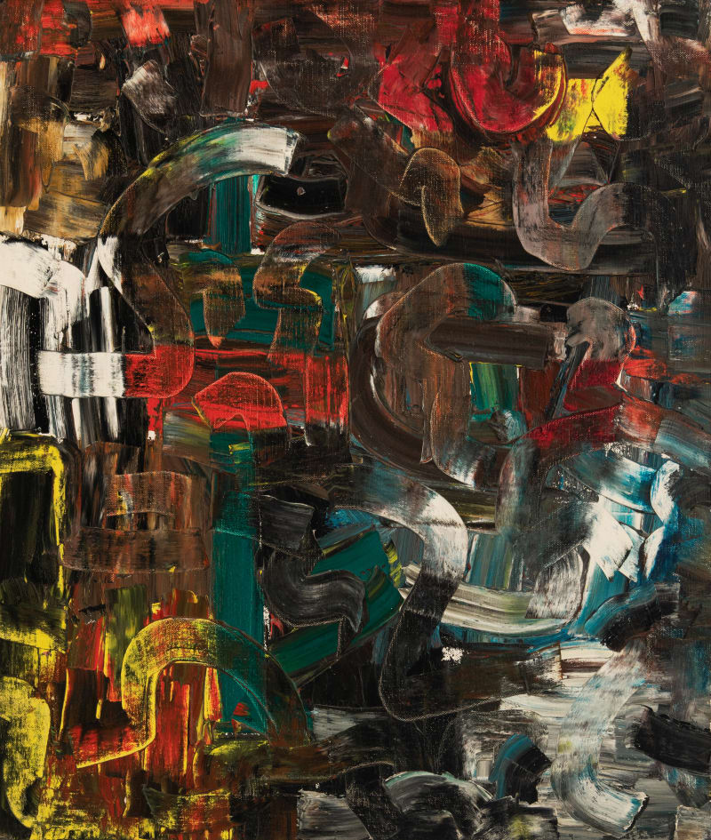James Kelly Embarcadero Three, 1956 Oil on canvas, 23 3/4 x 20 1/4 in. (60.3 x 51.4 cm)