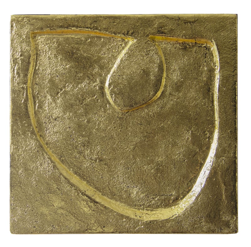 Anna Pietrzak Imprint, 2020 24K gold leaf, acrylic, and mixed media on wood panel, 18 x 18 inches (45.7 x...