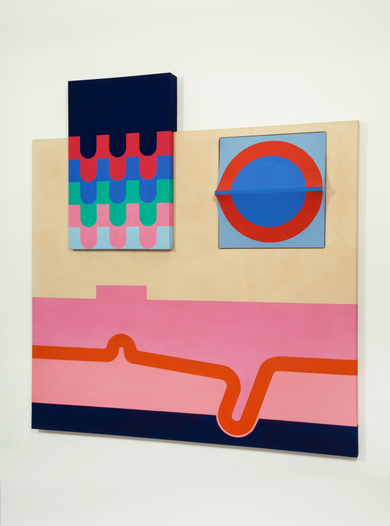 Sven Lukin Honeymoon, 1964 Acrylic on canvas construction, 76 (H) x 72 (W) x 4 1/2 (D) inches