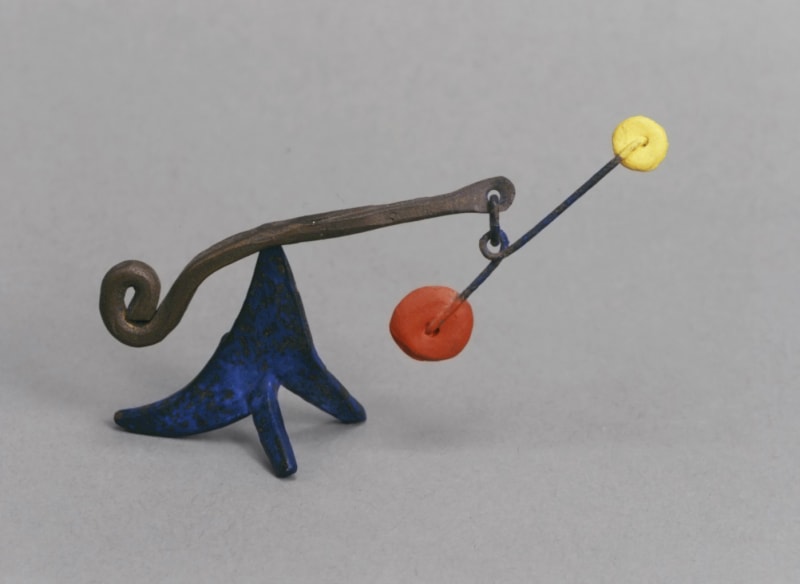 Alexander Calder, Tiny; Red and Yellow on Blue, 1964