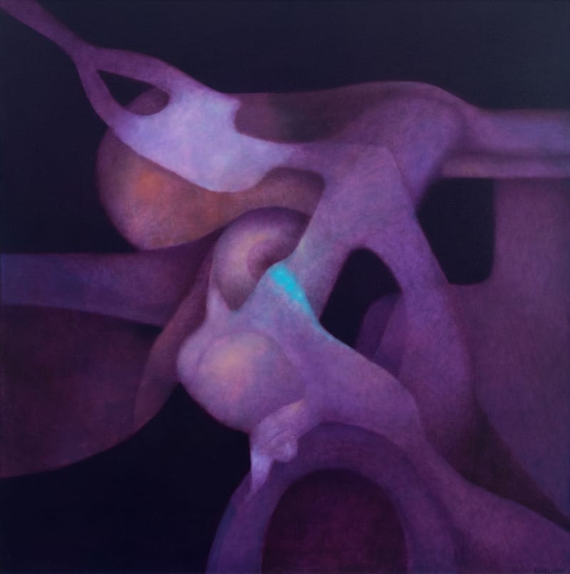 Rafael Soriano Dimensión nocturna (Nocturnal Dimension), 1994 Oil on canvas, 40 x 40 in. (101.6 x 101.6 cm)