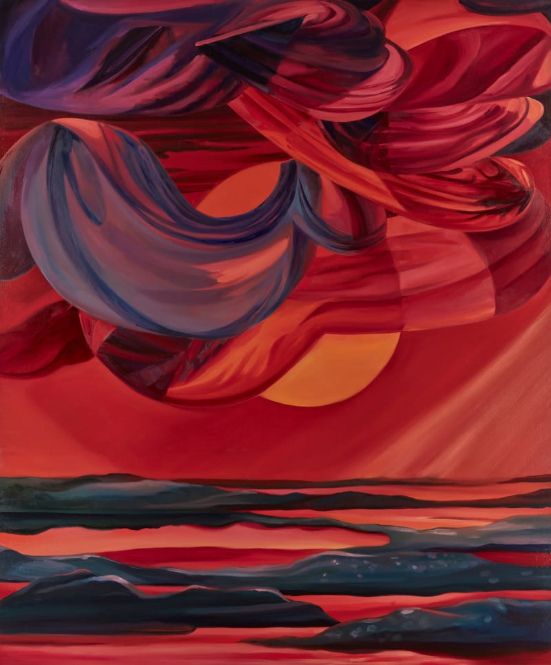 Rachel MacFarlane A Warning, the Floods, 2022 Oil on canvas, 72 x 60 in. (198.1 x 152.4 cm)