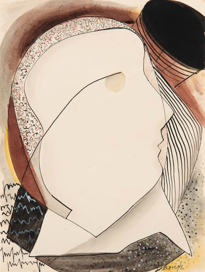 Dusti Bongé, Untitled (Surrealist Portrait), circa 1945