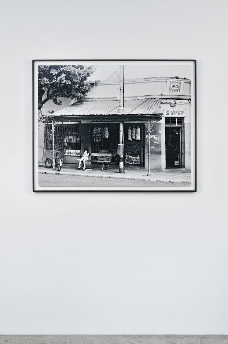 David Goldblatt SLS BLANKES, EUROPEANS ONL, Bus Stop, Derby Road, Lorentzville, Johannesburg. December 1973, Printed in 2014