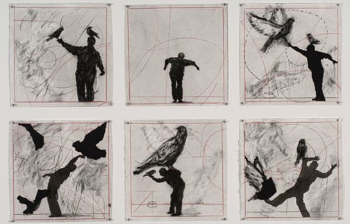 William Kentridge Drawing for 'Preparing the Flute', (Bird Catcher #4), 2006