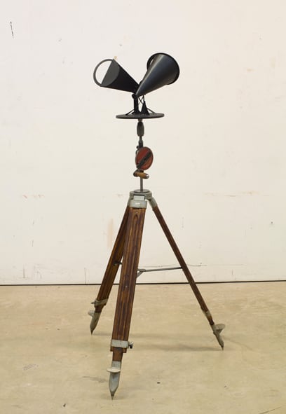 William Kentridge Double Helix (Steel rotating Megaphone Sculpture), 2013