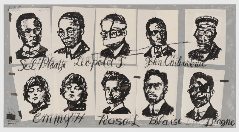 William Kentridge Drawing for 'The Head & the Load' (Leader), 2018