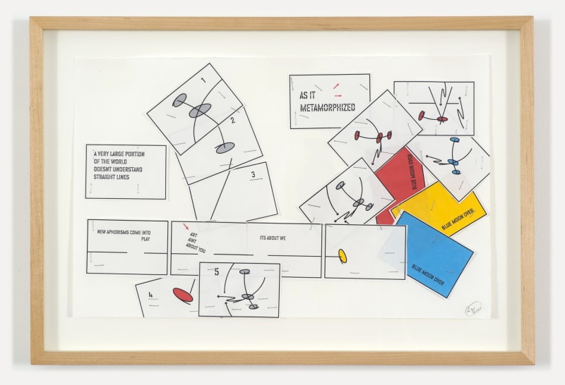 Lawrence Weiner Blue Moon #13, 2001