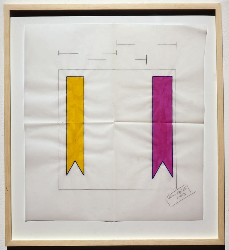 Lawrence Weiner Vienna Stage Set, 1986