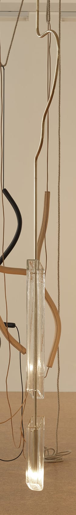 Leonor Antunes knot with double impression 2, 2018