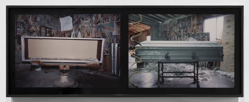 Allan Sekula Coffin factory, Tijuana from 'Dead Letter Office', 1996-1997