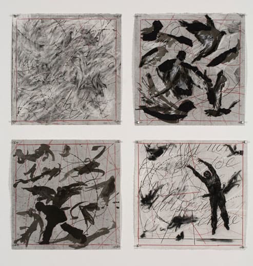 William Kentridge Drawing for 'Preparing the Flute', (Bird catcher), 2006