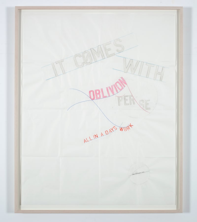 Lawrence Weiner OBLIVION PER SE, 2010