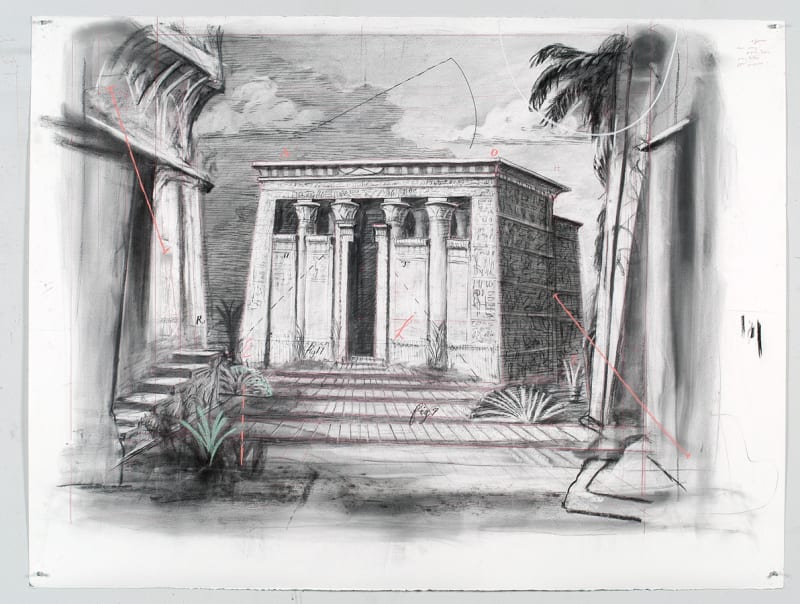 William Kentridge Drawing for 'Preparing the Flute', (Temple), 2005