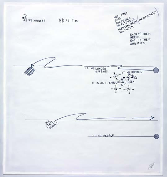Lawrence Weiner Blue Moon #7, 2001