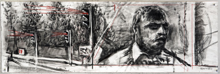 William Kentridge Drawing for 'Other Faces', 2011