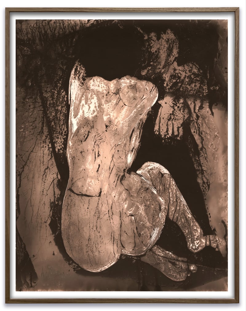 Matt Saunders Drawing (you must change your life), 2020 Unique silver gelatin print on fiber paper Image: 14 x 11...