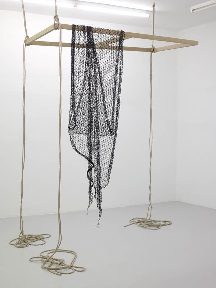 Leonor Antunes assembled, moved, rearranged and scraped continuously III, 2013