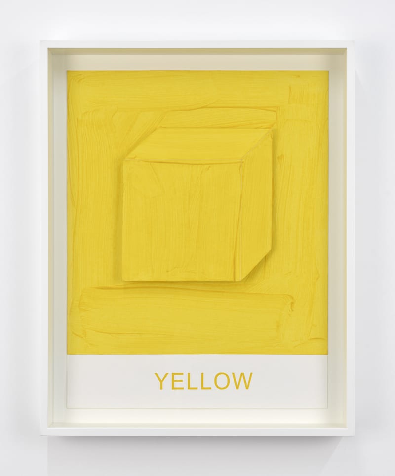 John Baldessari Eight Colorful Inside Jobs: Yellow, 2017