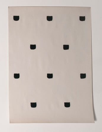 Niele Toroni Vert wagon, Juillet 1977